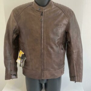 blouson cuir vintage moto vendu par rigollet motos