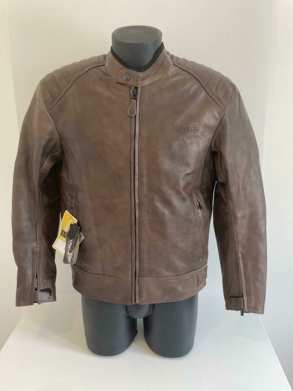 blouson cuir vintage moto vendu par rigollet motos